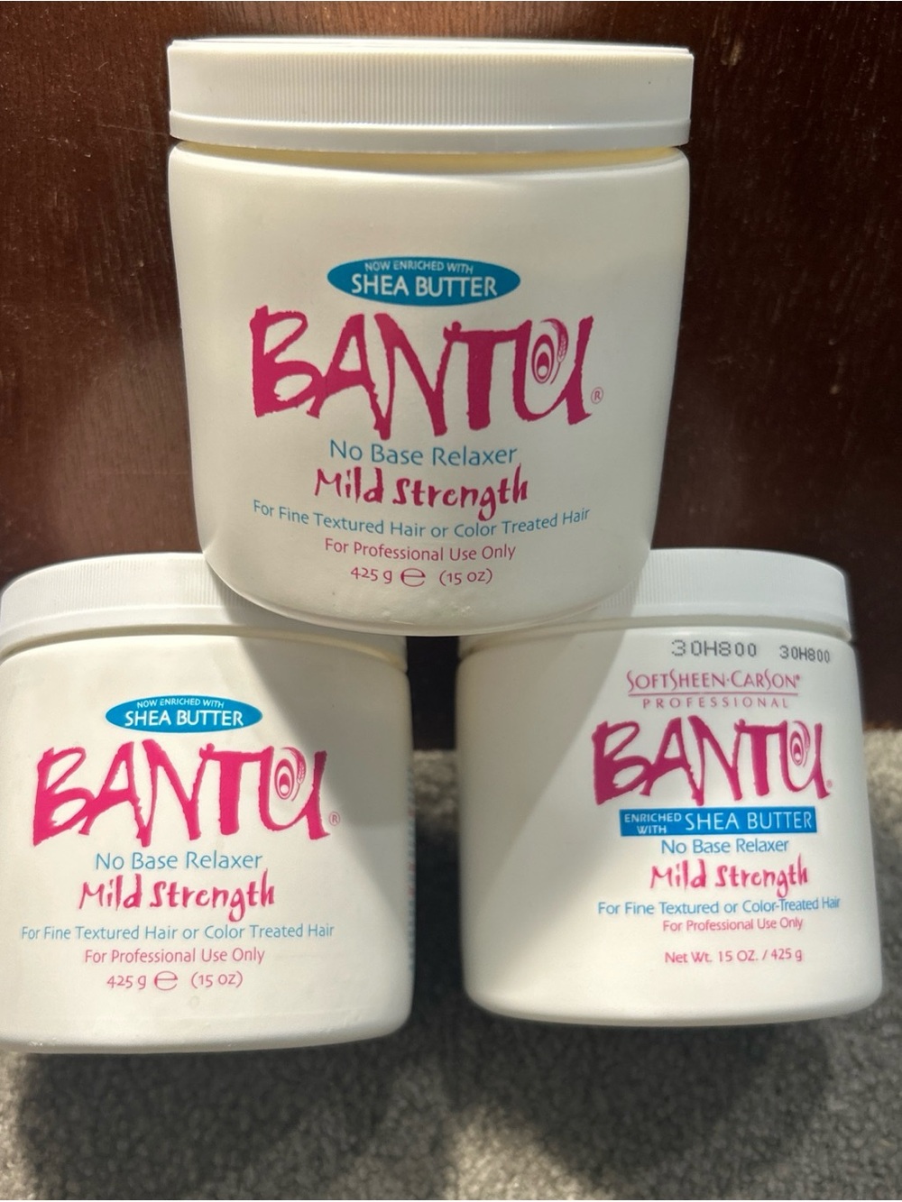 X3 SoftSheen Carson Bantu No Base Relaxer Mild Strength Shea Butter 15oz